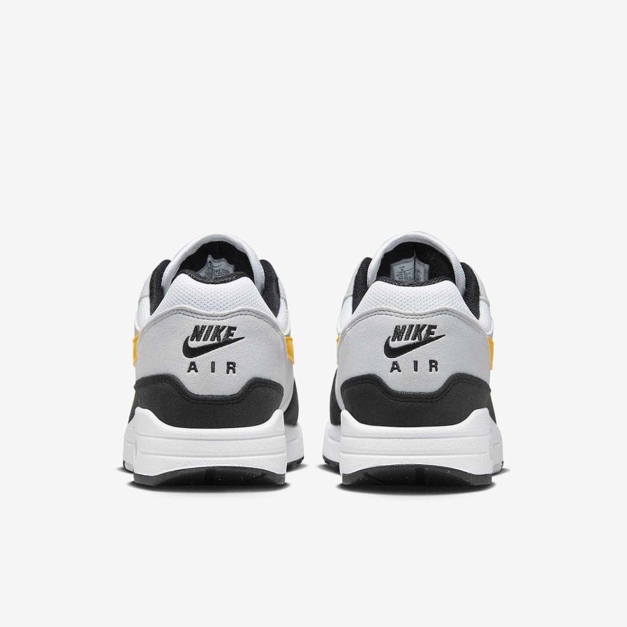 Men Nike Air Max | Nike Air Max 1 White/Black/Pure Platinum/University Gold