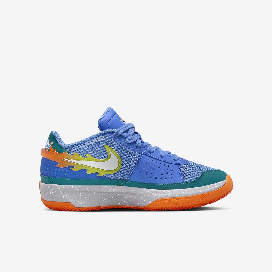 Kids Nike Basketball | Ja 1 "Backyard Bbq" Blue Joy/Geode Teal/Safety Orange/White