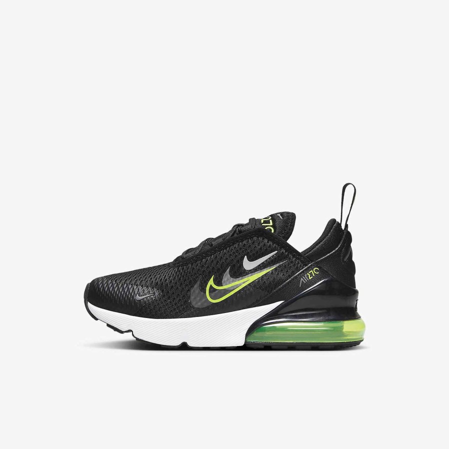 Kids Nike Air Max | Nike Air Max 270 Black/Smoke Grey/Anthracite/Volt