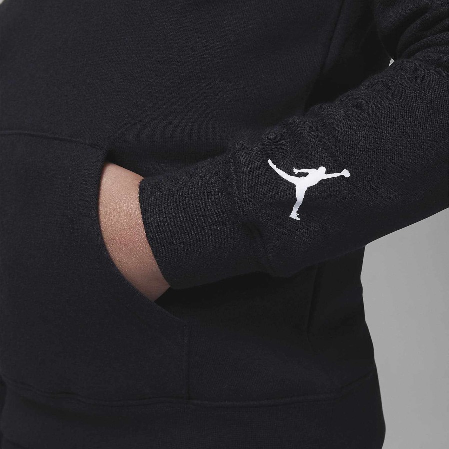 Kids Nike Cyber Monday Clothing | Jordan Patch Pack Pullover Hoodie Black