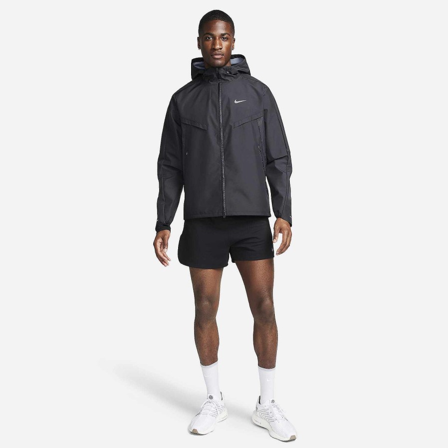 Men Nike Outerwear & Jackets | Nike Windrunner Black/Black