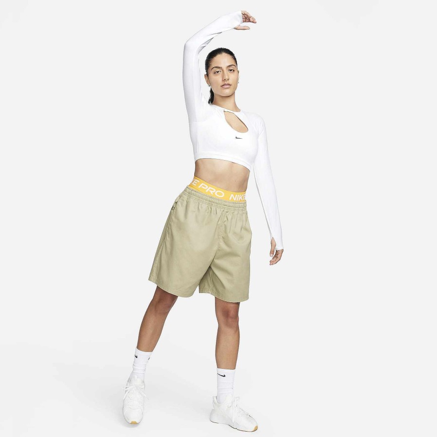 Women Nike Bras | Nike Crop Top White/Black