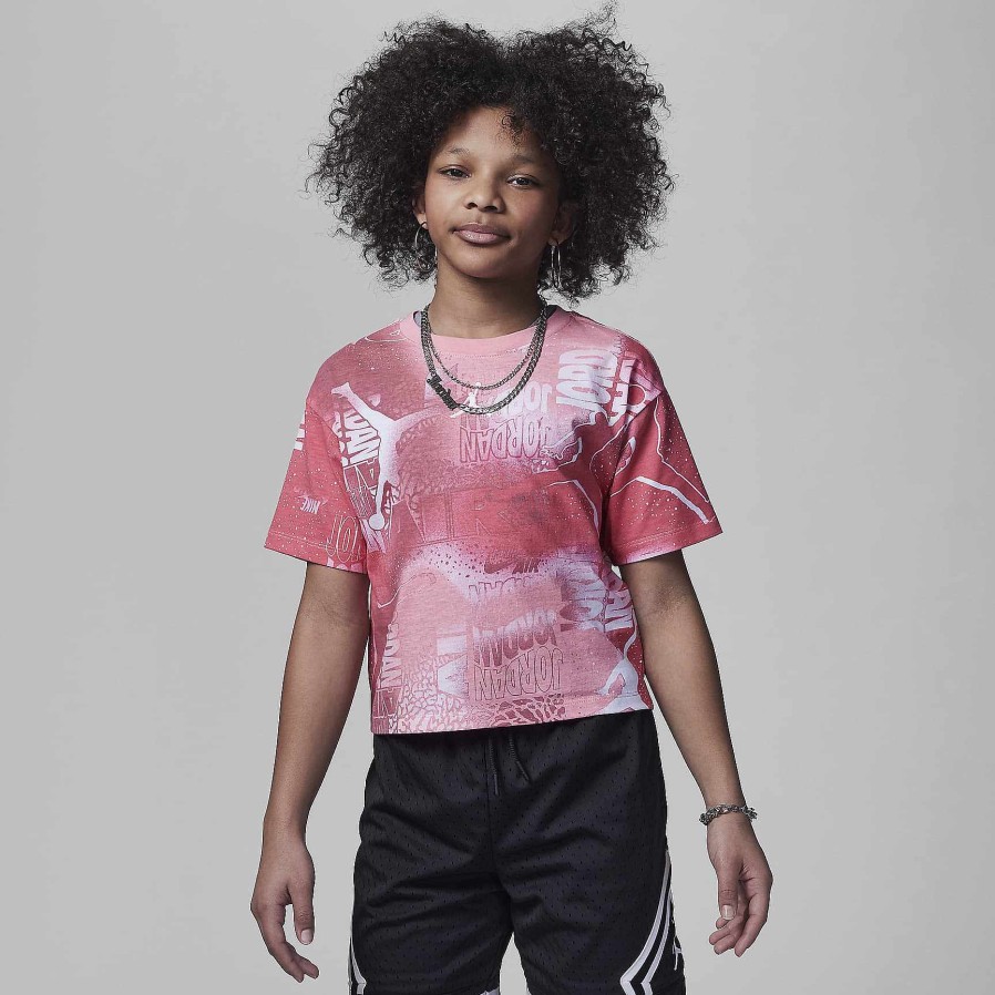 Kids Nike Jordan | Jordan Essentials New Wave Allover Print Tee