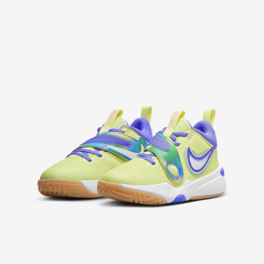 Kids Nike Basketball | Nike Team Hustle D 11 Se Luminous Green/Medium Soft Pink/Stadium Green/Light Ultramarine