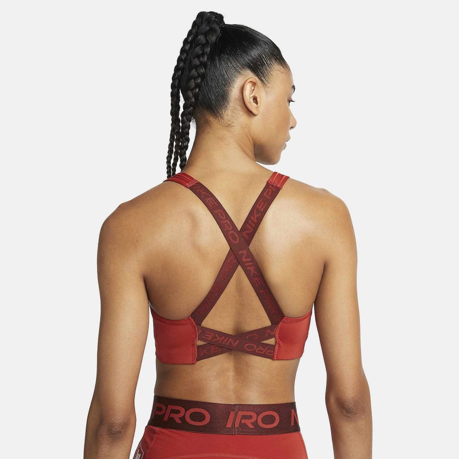 Women Nike Bras | Nike Pro Swoosh Cinnabar/Oxen Brown/Light Soft Pink