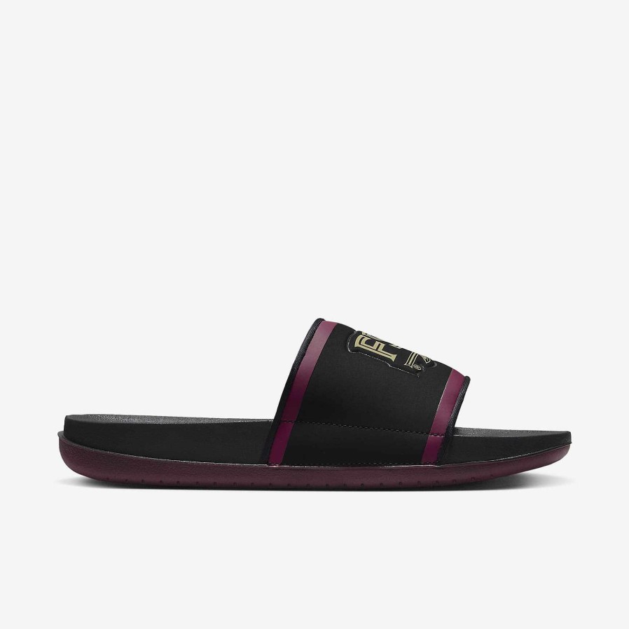 Men Nike Sandals & Slides | Nike Offcourt (Florida State) Black/Team Maroon/Team Gold