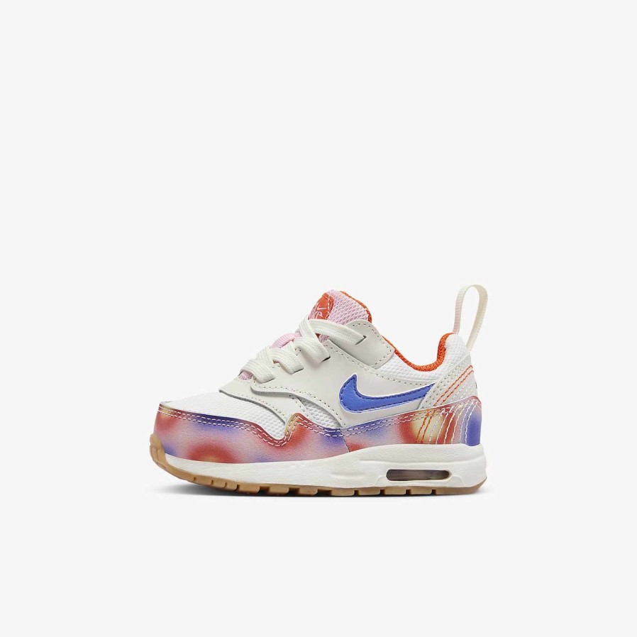 Kids Nike Air Max | Air Max 1 Se Easyon Sail/Blue Joy/Safety Orange/Football Grey