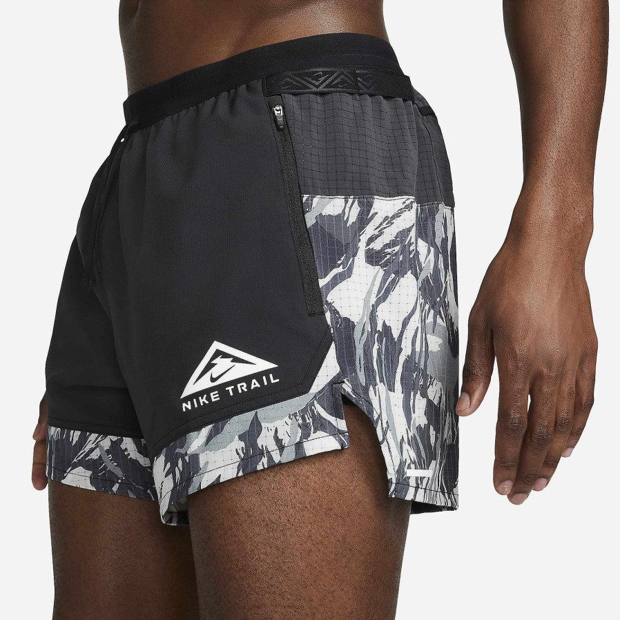 Men Nike Shorts | Nike Dri-Fit Flex Stride Black/Dark Smoke Grey/White