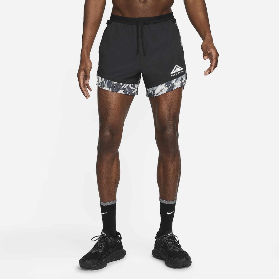 Men Nike Shorts | Nike Dri-Fit Flex Stride Black/Dark Smoke Grey/White