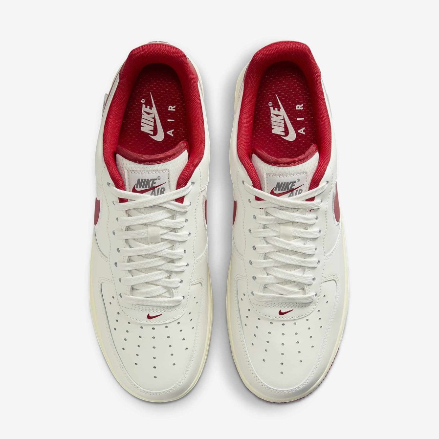 Men Nike Air Force 1 | Nike Air Force 1 '07 Sail/Coconut Milk/Flat Pewter/Gym Red