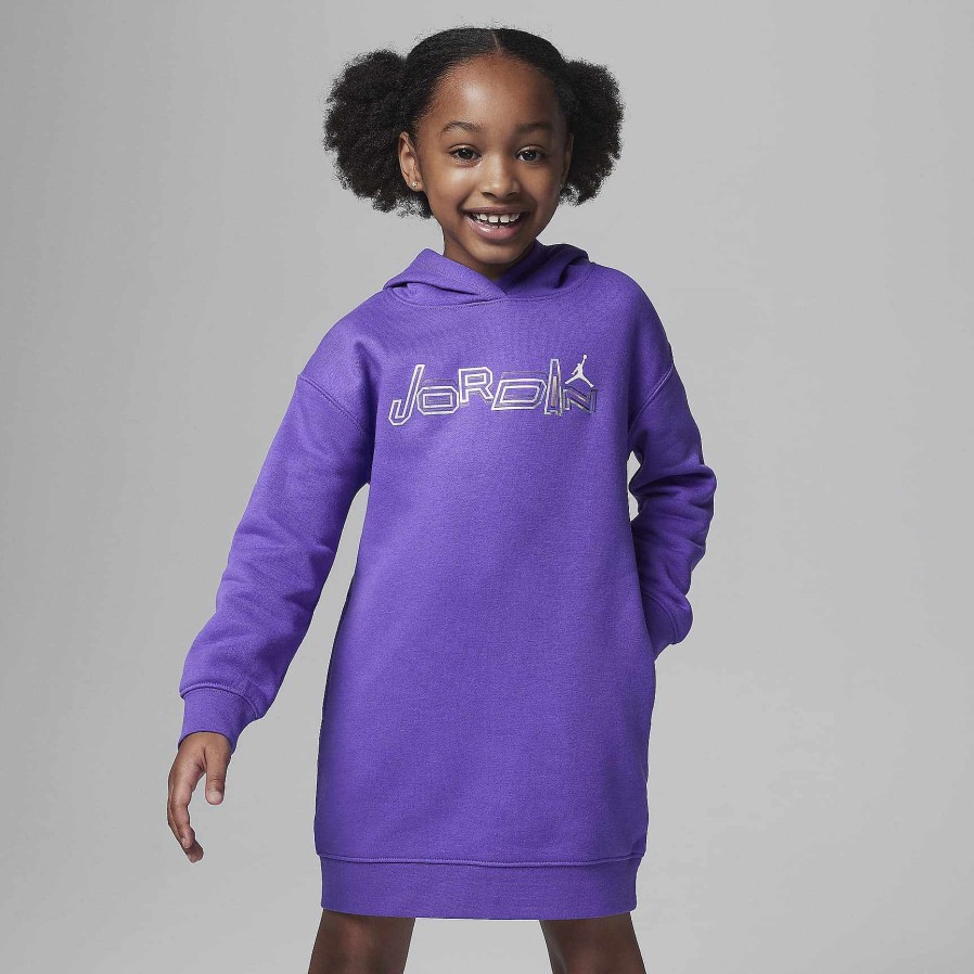 Kids Nike Cyber Monday Clothing | Jordan "Take Flight" Shine Pullover Dress