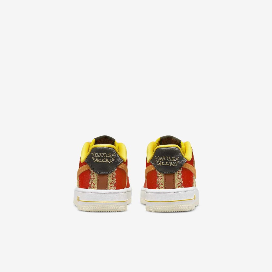 Kids Nike Air Force 1 | Nike Force 1 Premium Habanero Red/Coconut Milk/Vivid Sulfur/Light Curry