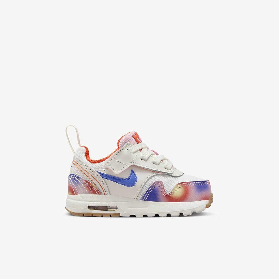 Kids Nike Air Max | Air Max 1 Se Easyon Sail/Blue Joy/Safety Orange/Football Grey