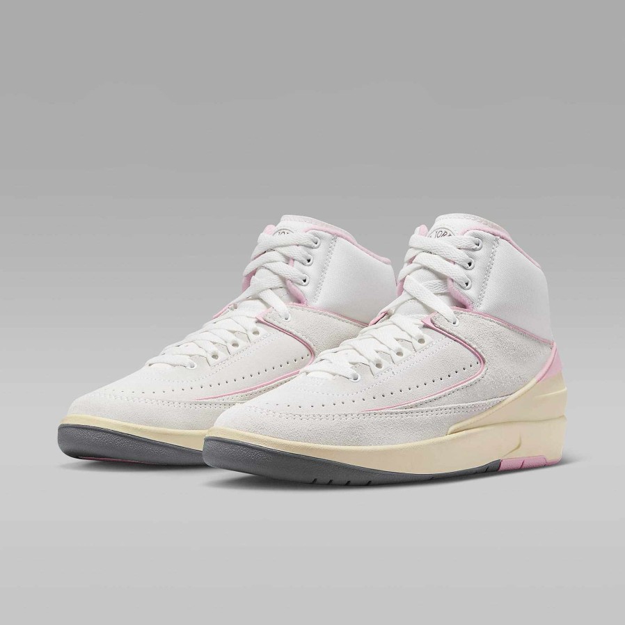 Women Nike Jordan | Air Jordan 2 Retro Summit White/Medium Soft Pink/Muslin/Gym Red