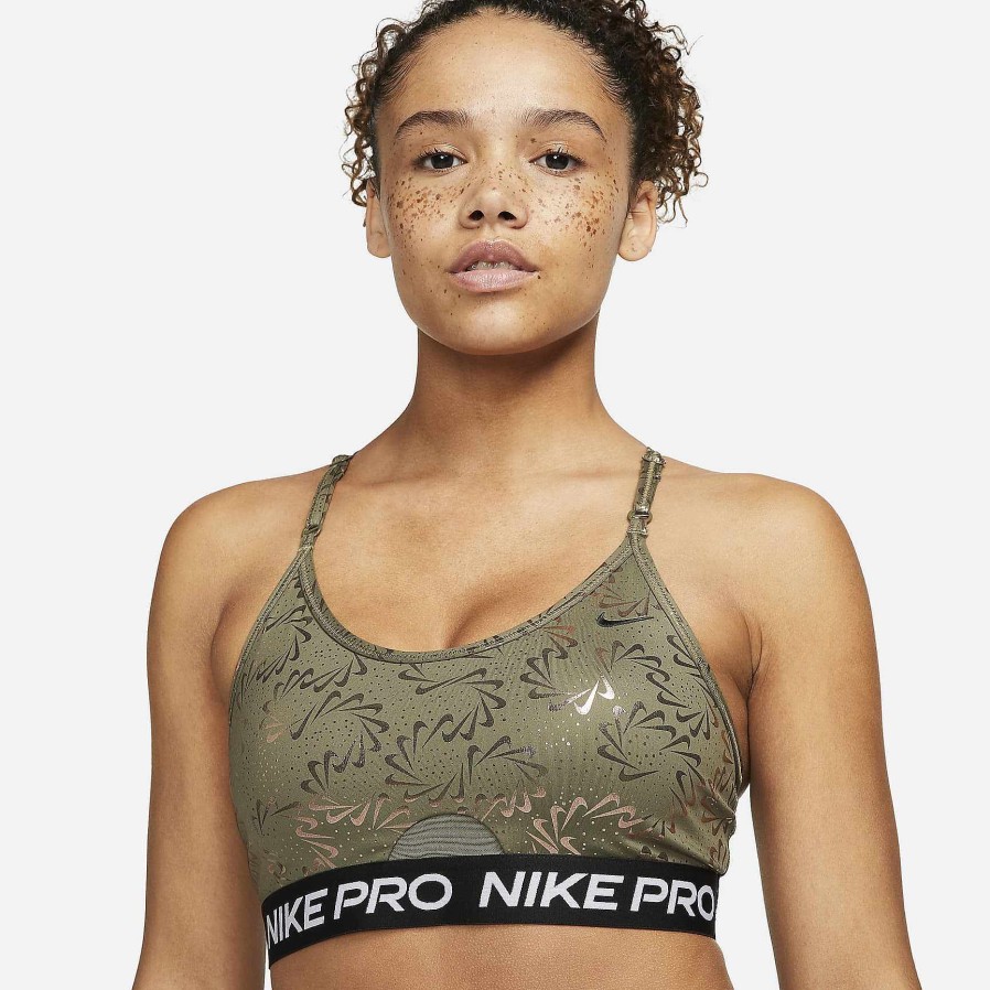 Women Nike Bras | Nike Pro Indy Medium Olive/Medium Olive/Black