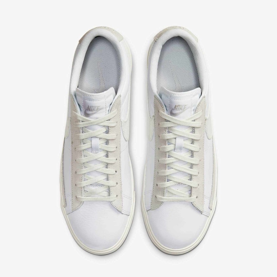 Men Nike Dunks & Blazers | Nike Blazer Low Leather White/Platinum Tint/Sail