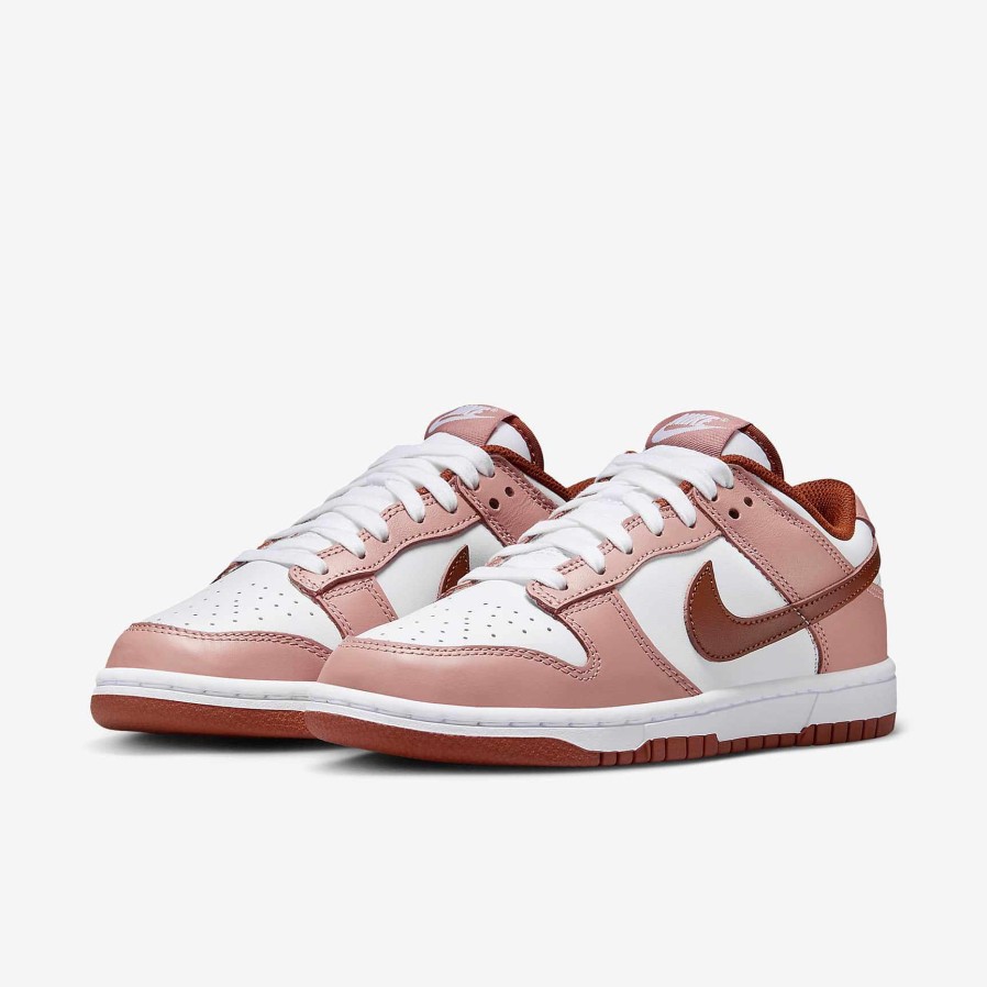 Women Nike Lifestyle | Nike Dunk Low Red Stardust/White/Rugged Orange