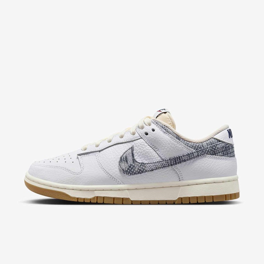 Men Nike Dunks & Blazers | Nike Dunk Low White/Gym Red/Sail/Midnight Navy