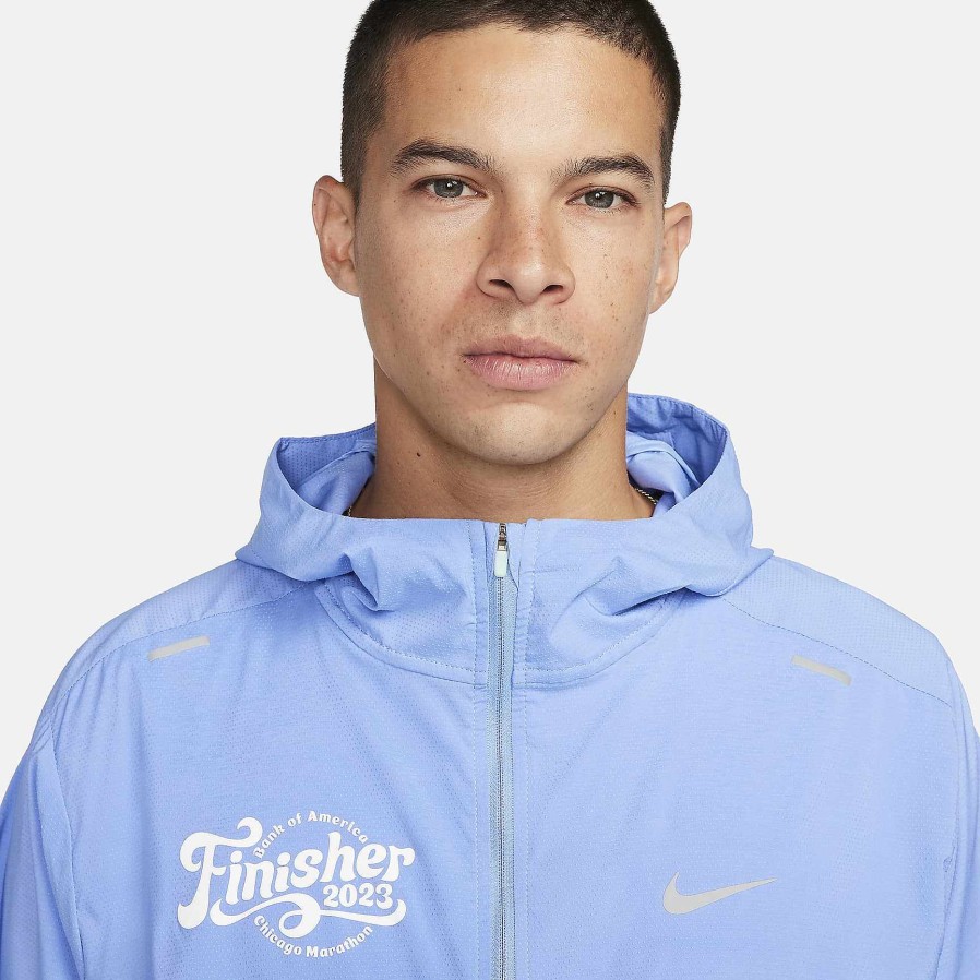 Men Nike Outerwear & Jackets | Nike Repel Uv Protection Windrunner