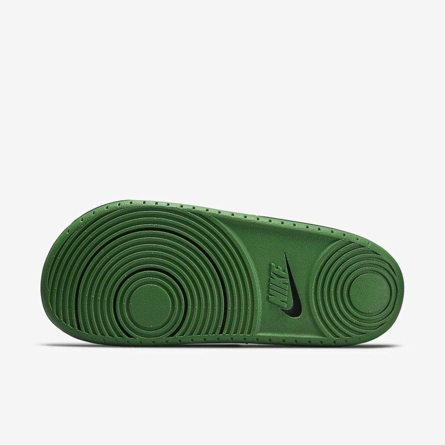 Men Nike Sandals & Slides | Nike Offcourt (Oregon) Black/Apple Green/Yellow Strike