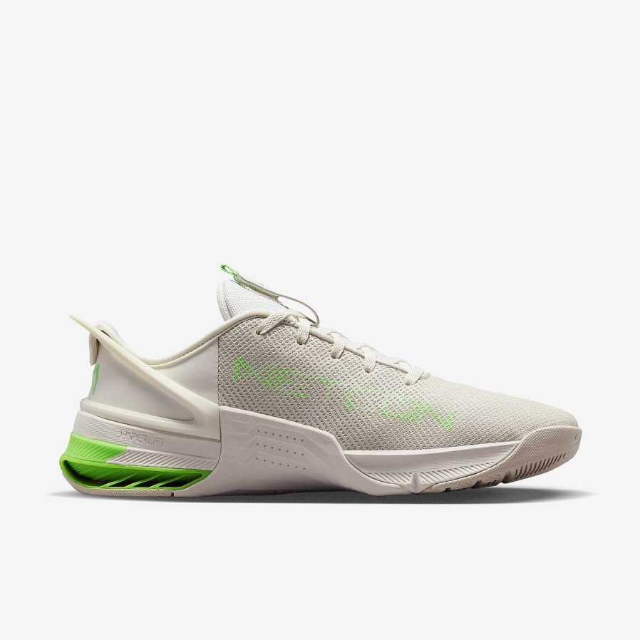 Men Nike Training & Gym | Nike Metcon 8 Flyease Phantom/Light Orewood Brown/Green Strike