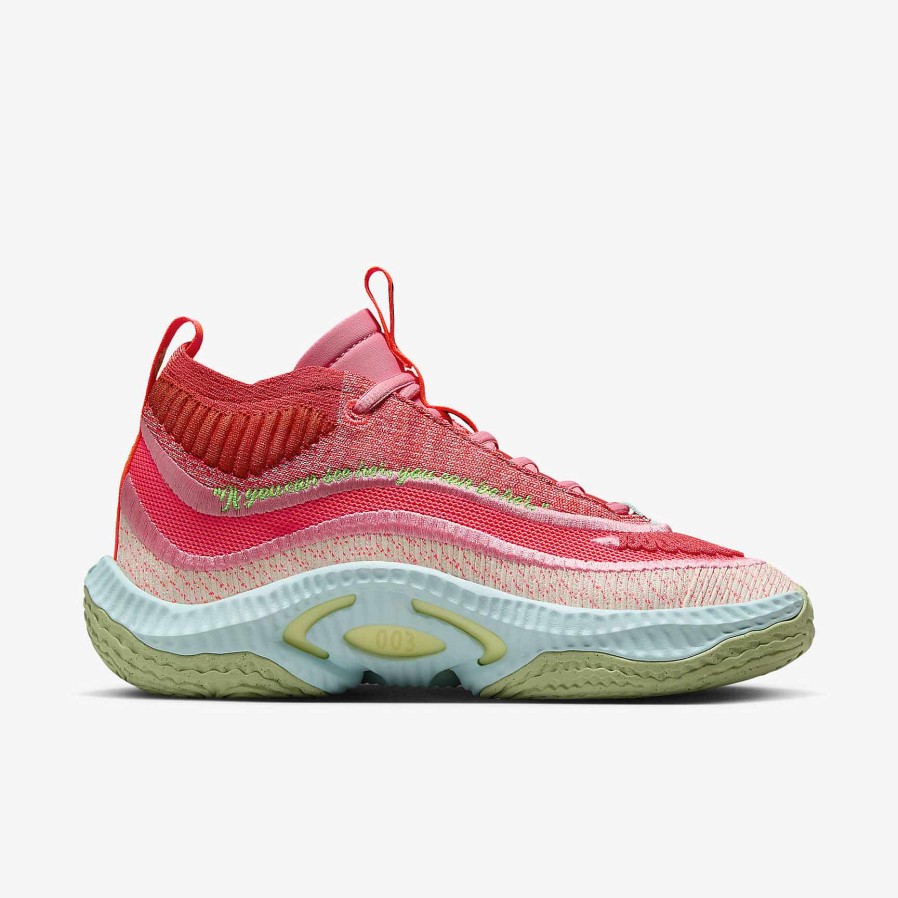 Women Nike Basketball | Cosmic Unity 3 "A'Ja Wilson" Hot Punch/Track Red/Coral Chalk/Black