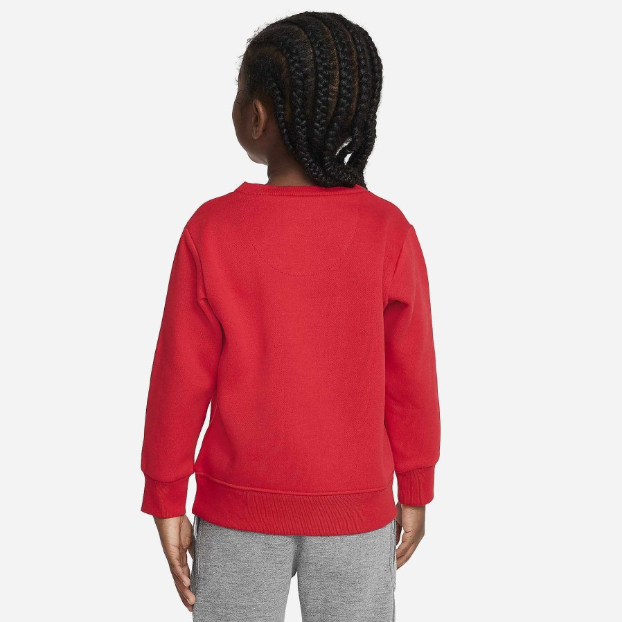 Kids Nike Tops & T-Shirts | Nike Just Do It Gifting Crewneck University Red