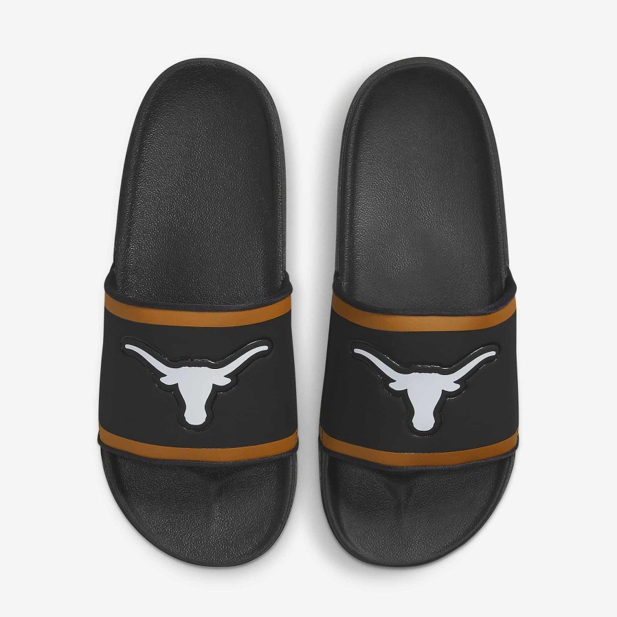 Men Nike Sandals & Slides | Nike Offcourt (Texas) Black/Desert Orange/White