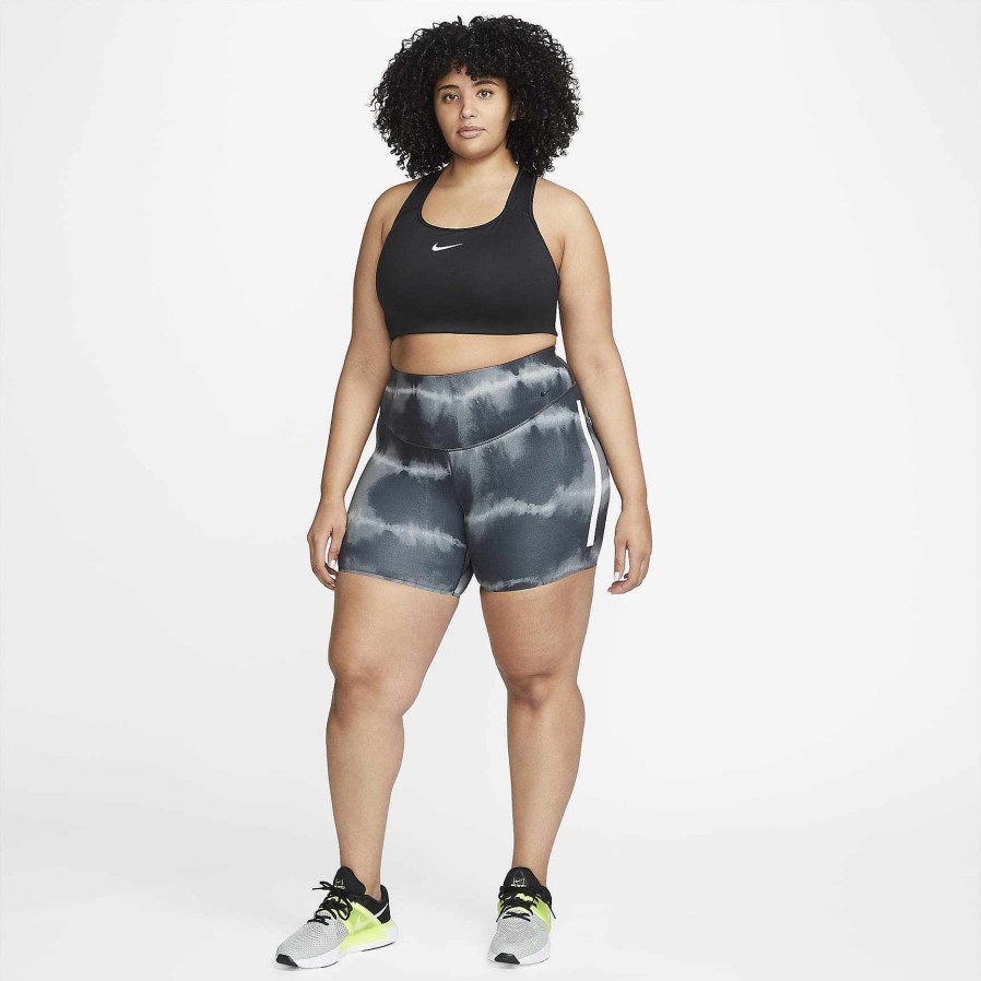 Women Nike Plus Size | Nike One Luxe Black/White/Clear