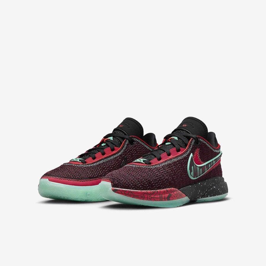 Kids Nike Basketball | Lebron Xx Se Night Maroon/Black/Emerald Rise/Multi-Color