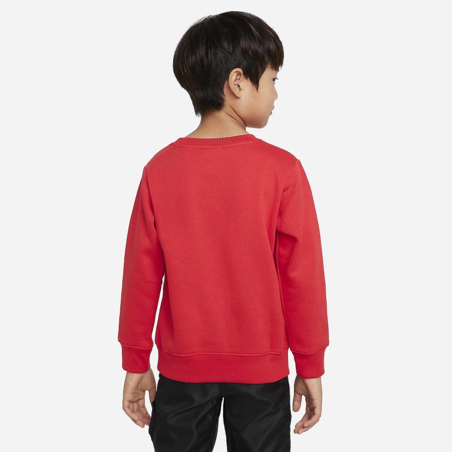 Kids Nike Tops & T-Shirts | Nike Just Do It Gifting Crewneck University Red