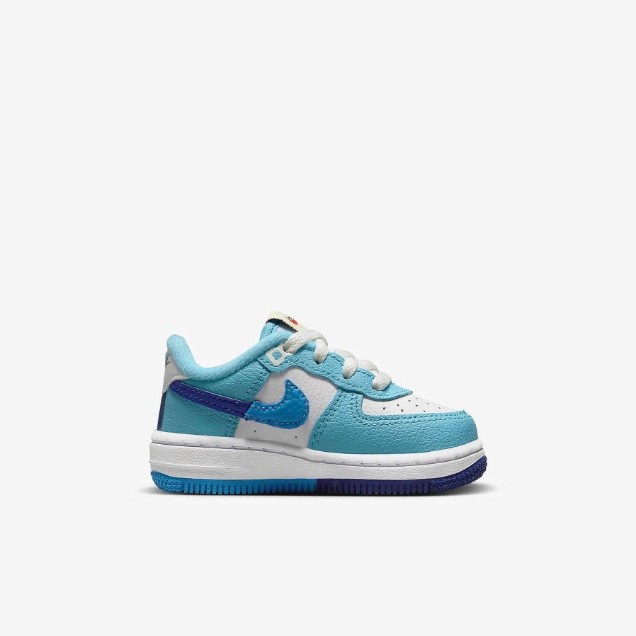 Kids Nike Air Force 1 | Nike Force 1 Lv8 2 White/Deep Royal Blue/Baltic Blue/Light Photo Blue