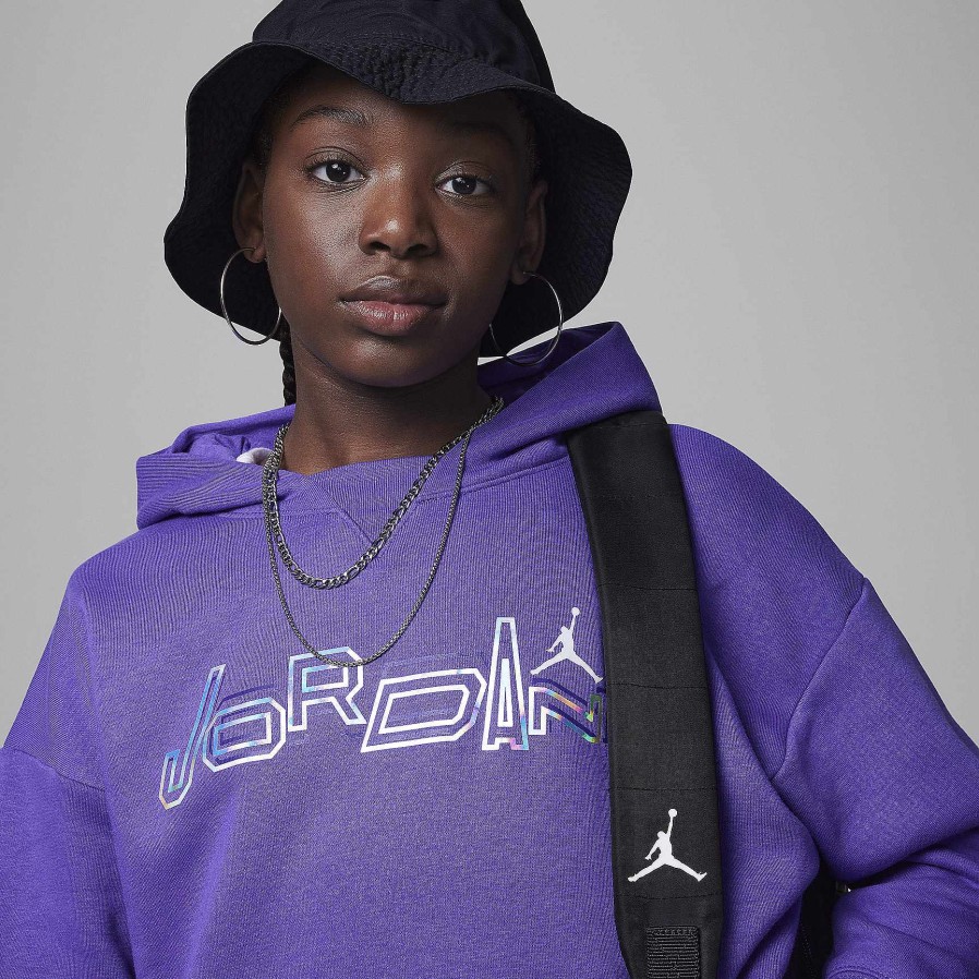 Kids Nike Jordan | Jordan Take Flight Snap Cuff Pullover