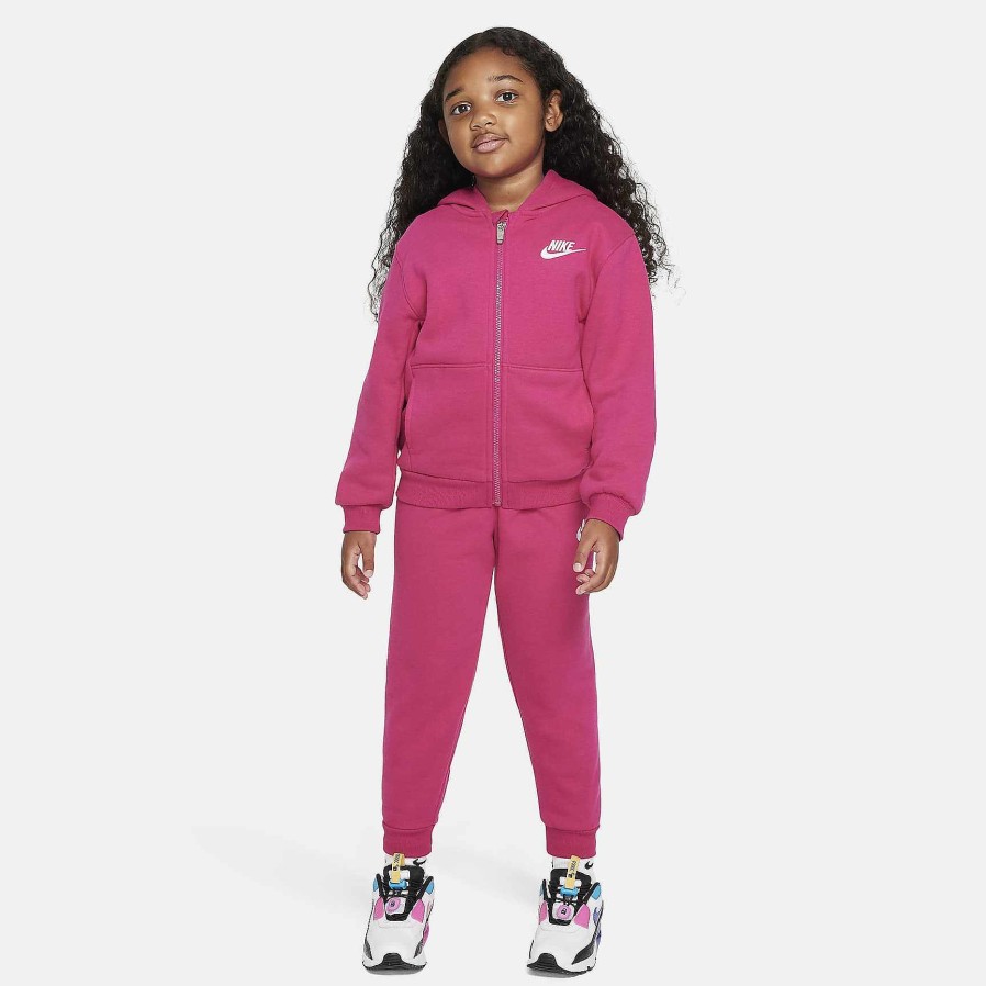 Kids Nike Matching Sets | Nike Full-Zip Club Set Fireberry