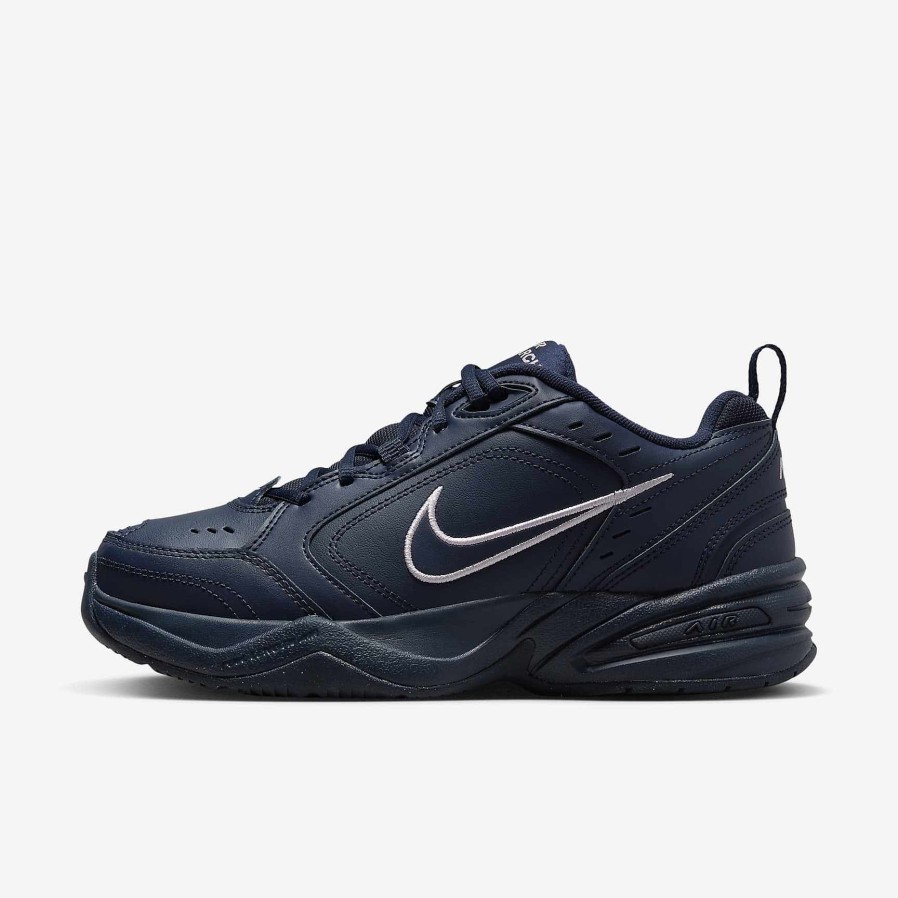 Men Nike Training & Gym | Nike Air Monarch Iv Amp Obsidian/Obsidian/Lime Blast/Pink Foam