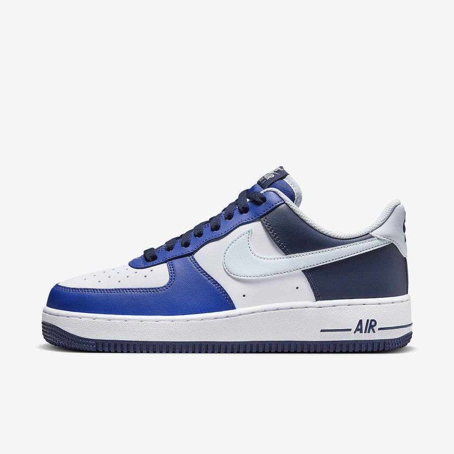 Men Nike Air Force 1 | Nike Air Force 1 '07 Lv8 White/Game Royal/Midnight Navy/Football Grey