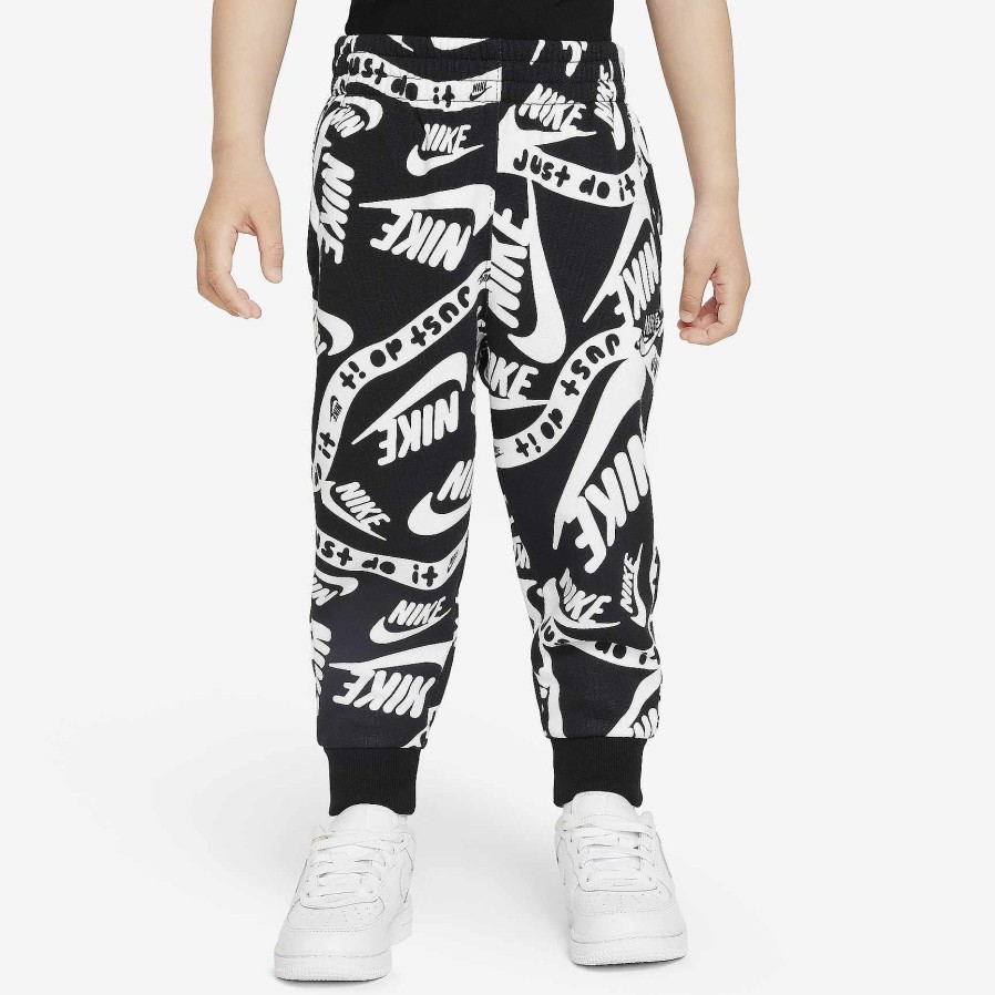 Kids Nike Matching Sets | Nike Sportswear Club Printed Joggers Black