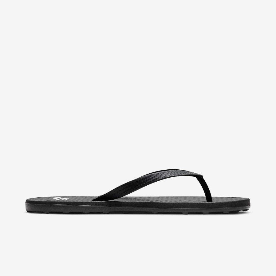 Men Nike Sandals & Slides | Nike On Deck Black/Black/White