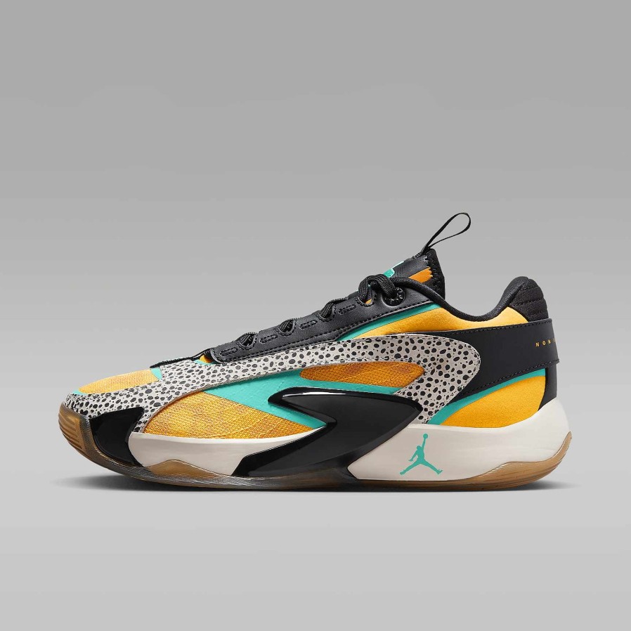 Men Nike Basketball | Luka 2 "The Pitch" Laser Orange/Black/Light Orewood Brown/Hyper Jade