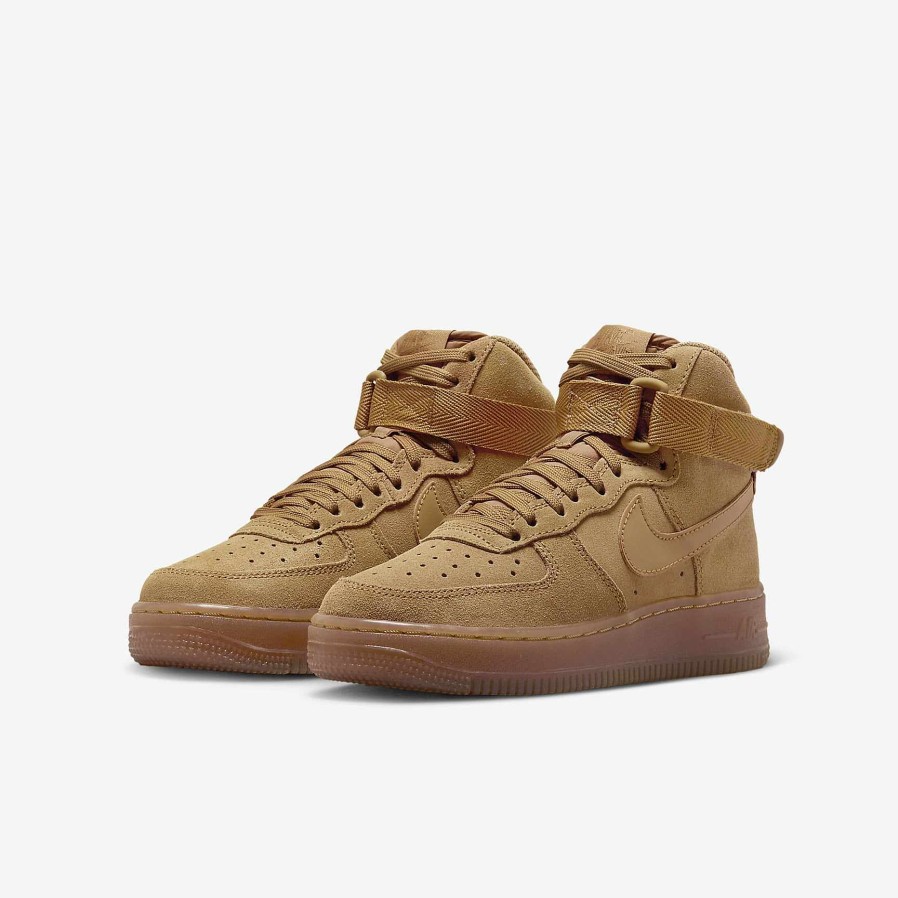 Kids Nike Air Force 1 | Nike Air Force 1 High Lv8 3 Wheat/Gum Light Brown/Wheat