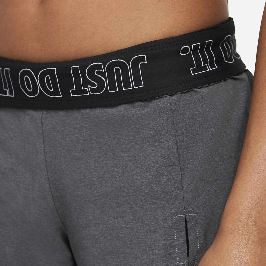 Women Nike Shorts | Nike Flex Essential 2-In-1 Black/Heather/Black/Black