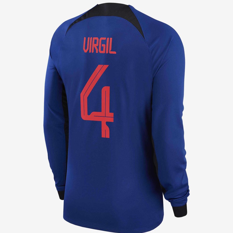 Men Nike Tops & T-Shirts | Netherlands National Team 2022/23 Stadium Away (Virgil Van Dijk)