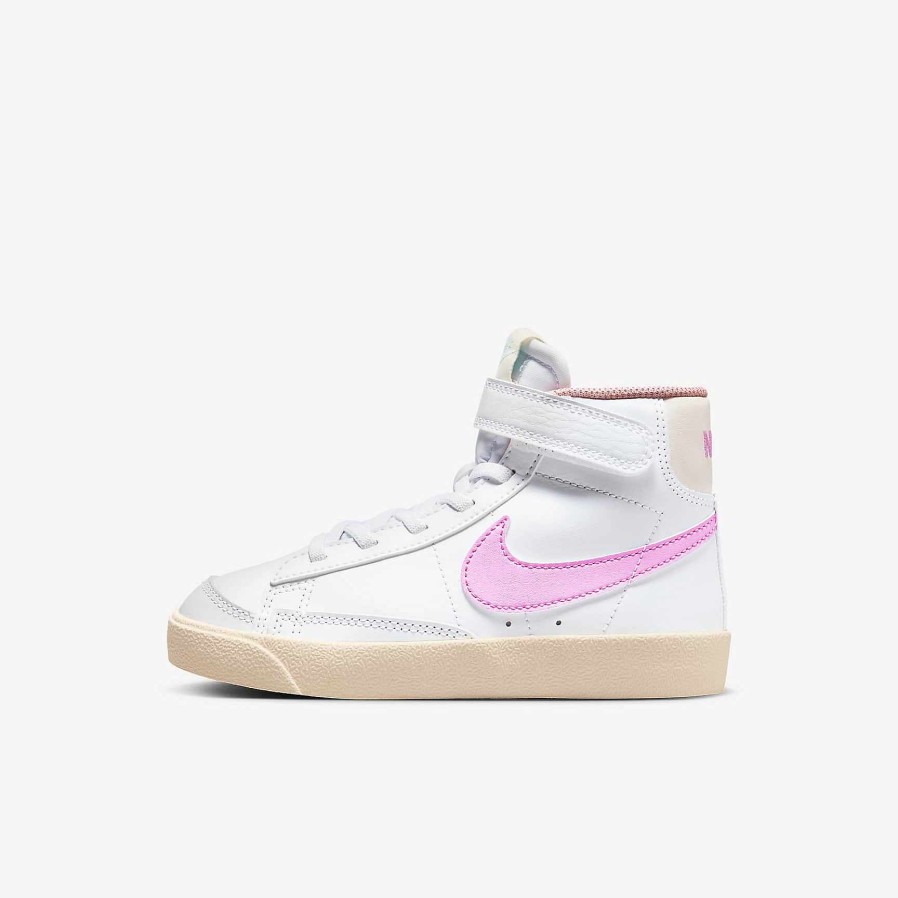 Kids Nike Dunks & Blazers | Nike Blazer Mid '77 White/Guava Ice/Jade Ice/Pink Spell