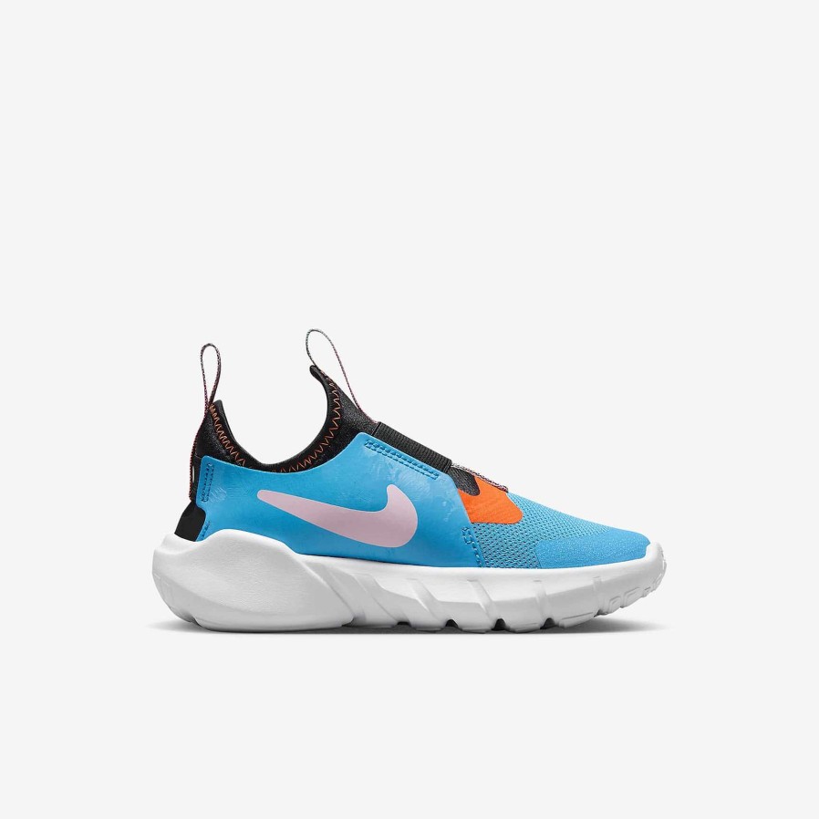 Kids Nike Running | Nike Flex Runner 2 Lil Blue Lightning/Black/White/Total Orange