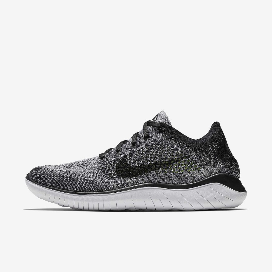 Men Nike Cyber Monday Shoes | Nike Free Run 2018 White/Grey/Black