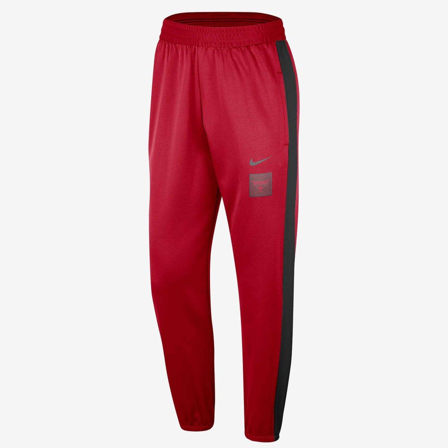 Men Nike Tech Fleece | Chicago Bulls Starting 5 University Red/Black/Black