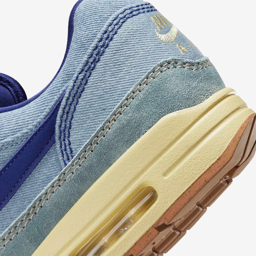 Men Nike Air Max | Nike Air Max 1 Premium Mineral Slate/Lemon Wash/Khaki/Deep Royal Blue