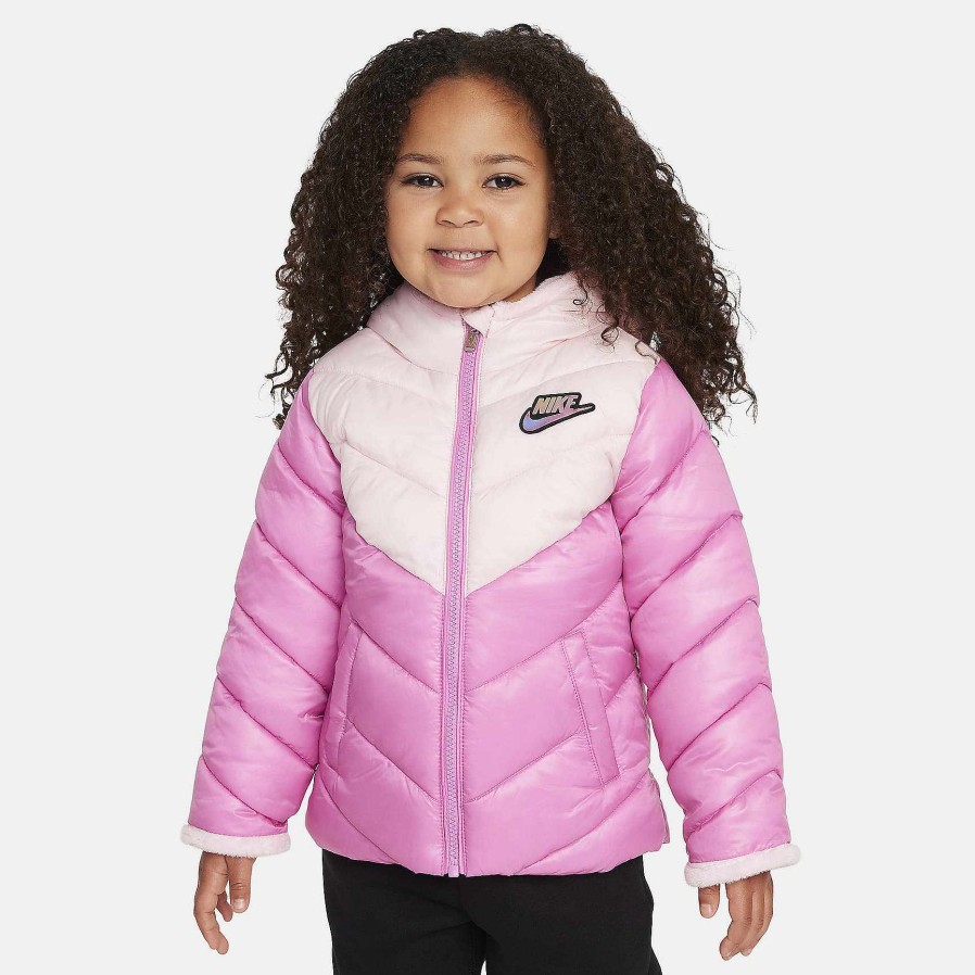 Kids Nike Outerwear & Jackets | Nike Colorblock Chevron Puffer Jacket