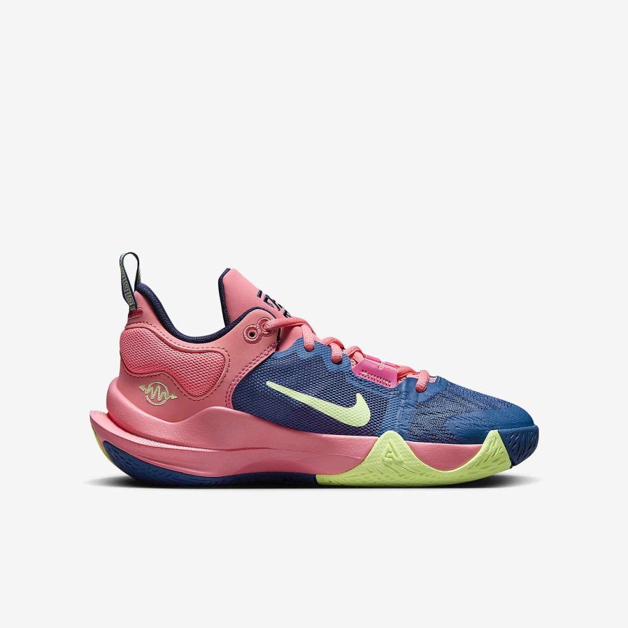 Kids Nike Basketball | Nike Giannis Immortality 2 Pink Gaze/Dark Marina Blue/Barely Volt/Celestine Blue