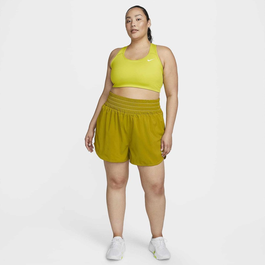 Women Nike Bras | Nike Swoosh Bright Cactus/White